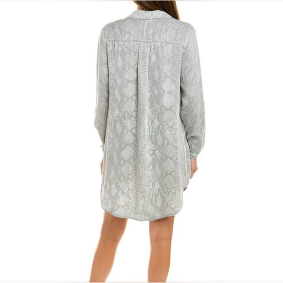 Bella Dahl Anaheim Hipster Dress in Gray Snake Print; Size S - Picture 5 of 14